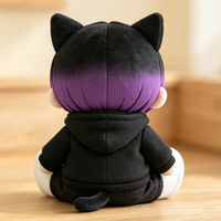 Adorable Peluche Fille Chat Mignonne, Figurine Douce de Catwoman de Dessin Animé, Jouet Décoratif, Cadeau pour Enfants, Anniversaire, Fêtes, Ornement de Chambre