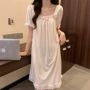 Chemise de nuit à manches courtes pour filles, vêtements d'été bon marché, costumes de nuit pour femmes, fournisseurs de pyjamas - Product Image 3