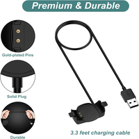 Câble de chargement USB de remplacement noir de 3,3 pieds de longueur, cordon de chargement pour Disney Magic Band Plus Disney Magic Band +