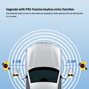 EASYGUARD PKE <b>Car</b> Alarm with Remote Starter Passive Keyless Entry, <b>Push</b> Start Button, NFC Lock Unlock, 4G LTE GPS Tracker - Product Image 2
