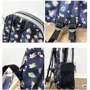 Vente en gros de sac à dos étudiant en PVC couleur tendance petit sac à dos étanche de loisirs <span class=keywords><strong>vacances</strong></span> voyage avec fermeture à glissière tendance - Product Image 5