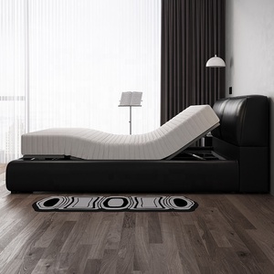 Cama Inteligente Multifuncional Big Black Bull, Cama de Cuero Moderna y Minimalista con Tecnología Zero-Pressure, Cama Doble para Dormitorio Principal - Product Image 5