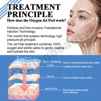 Appareil professionnel de nettoyage en profondeur par jet d'hydrogène et d'oxygène pour le rajeunissement de la peau, équipement de beauté pour spa, machine de soin du visage par jet d'oxygène
