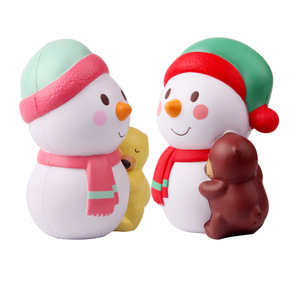 <b>Cute</b> Cartoon Snowman With <b>Bear</b> PVC Soft Toy For Promotional Activities - Product Image 3