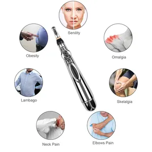 Massage Therapie Meridiaan Acupunctuur Pen Met 3 Massage Hoofd Magnetische Punt Stimulator