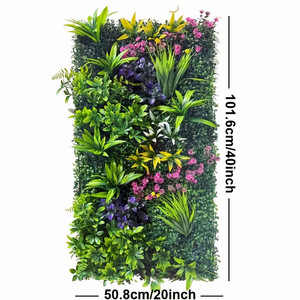 Mur végétal artificiel en plastique 19,69x39,37 pieds, résistant aux UV, respectueux de l'environnement, pour couverture de clôture murale intérieure décorative - Product Image 3