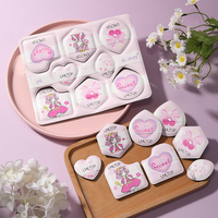 Nouveau rose sans Latex beauté éponge multi-forme coussin d'air poudre bouffée voyage cosmétique moelleux doigt coeur Mini goutte d'eau SY261