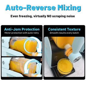 Machine à slushies YX1801 1,8 L, sorbetière sans glace, facile à nettoyer, machine intelligente pour boissons glacées, margaritas et frappés - Product Image 6