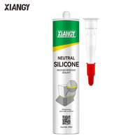 Scellant silicone acétique à séchage rapide 300 ml pour la construction, avec une bonne résistance aux intempéries, pour fenêtres en aluminium, pour l'étanchéité des joints