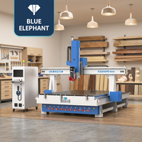 Máquina de Tallado CNC de Alta Precisión 1325 2030 ATC de 4 Ejes para Espuma y Madera, con Cabezal Giratorio de 180 Grados para Muebles de Superficie Curva