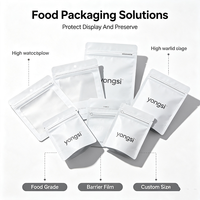 Sachets Doypack refermables en papier Kraft pour aliments, fruits secs et snacks, avec fermeture zip auto-scellante