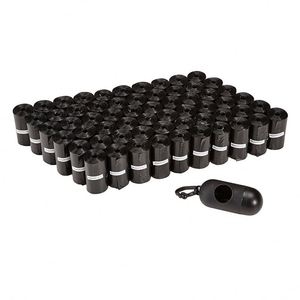 ถุงเก็บอุจจาระสุนัขแบบหนาพิเศษ HDPE สีเหลืองดำ พร้อมที่จ่ายถุง - Product Image 1