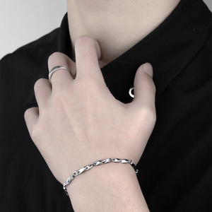 Bracelet Fashion Bangle Beaded Women Femme Stainless Steel Homme Chain <b>Link</b> Fine Acier Inoxydable Men Women Daily Party Accessor - Product Image 2