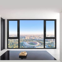Ventanas de Aluminio con Aislamiento Térmico de Calidad Alemana, Perfil de Rotura de Puente Térmico, Triple Acristalamiento para Villas de Lujo