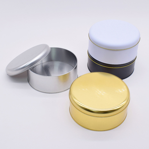 优质定制金属马口铁盒，带盖，用于饼干包装、礼品收纳，耐用，食品级圆形金属容器 - Product Image 4