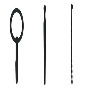 Ensemble complet souple en silicone noir prise de pénis urétral BDSM jeu adulte jouets sexuels pour homme