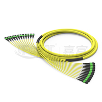 Kabel Trunk 144 Fiber OS2 MPO/MTP G657A2 3m LSZH Tipe A/B/C Low Loss untuk Pusat Data