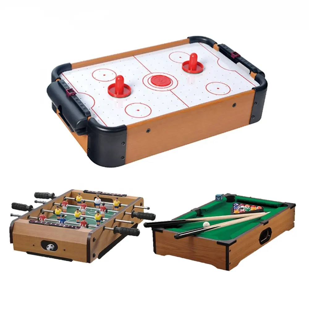 Popular game Mini table sport Tabletop air hockey wood toys for kids Indoor Amusement Sport Game commercial air hockey table