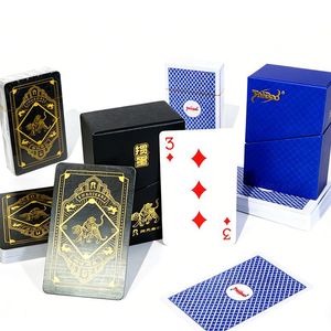 Cartes de poker Jin Li, papier noir, logo personnalisé, jeu de cartes de jeu compétitif - Product Image 1