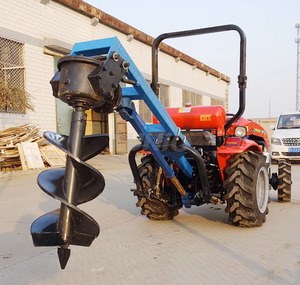 Excavadora de barrena de tierra con agujero de poste de valla de perforación de suelo montada en tractor agrícola - Product Image 3