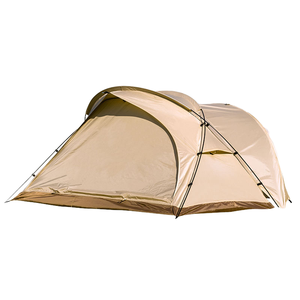 Carpa de camping tipo túnel personalizada para exteriores, dos en uno, portátil, impermeable, resistente al viento, de poliéster de doble capa para cuatro estaciones, para 1-2 personas - Product Image 1