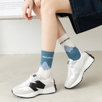 Chaussettes unisexes en coton sans couture, couleurs AB, amusantes et originales, avec logo personnalisé, pour le sport, le streetwear et les loisirs, respirantes, vente en gros