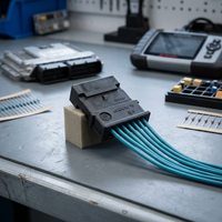 Cable de 6 Pines con Núcleo de Cobre, Arnés de Cableado, Adaptador para Computadora Automotriz