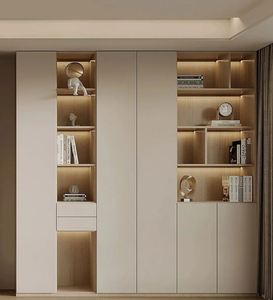 Études de cas réelles : Ensemble complet de meubles pour le salon, y compris des vitrines en verre et des armoires en bois - Product Image 1