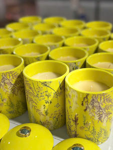 OEM ODM Luxury Ceramic <b>Jar</b> <b>Candles</b> Custom Private Logo Best Price Wholesale for Christmas Occasions - Product Image 5