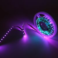 5M/16.4ft Flexible Bande Lumineuse SMD 5050 RVB avec Contrôleur Changeant les Lumières de Bande kit de Lumière de Bande MENÉE Adressable IP65