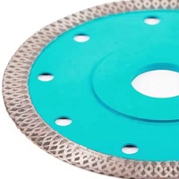 TGS Lame de scie diamantée pressée à chaud de qualité industrielle de 5 pouces K Mesh pour la porcelaine, le granit, la pierre et la forme de coupe OEM Personnalisation