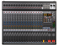 Console de mixage audio multicanal 8CH 12CH 16CH avec lecture et enregistrement BT USB, effets DSP numériques intégrés
