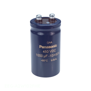 Condensador Original de 1000 uF para Montaje en Chasis EEG-A2W102FHE, de Aluminio, 1000UF, 20%, 450V, con Tornillos - Product Image 1