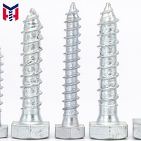 M6 M8 M10 Carbon Steel Full Thread/Half Thread Zinc Plated Hexagon Head Fasteners All Models Wood Screws