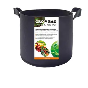 3 5 7 10 15 20 25 30 100 Gallon Non Woven Plant Bags Aeration Fabric Pots Garden Potato Felt Poly Grow Bags for plants