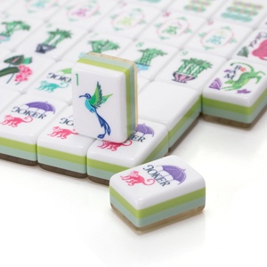Jeu de Mahjong en Acrylique Coloré, Conforme NMJL, Tuiles Faciles à Lire avec <span class=keywords><strong>des</strong></span> Jokers, Idéal pour les Amateurs de Mahjong, Cadeaux pour Fêtes et Vacances - Product Image 4