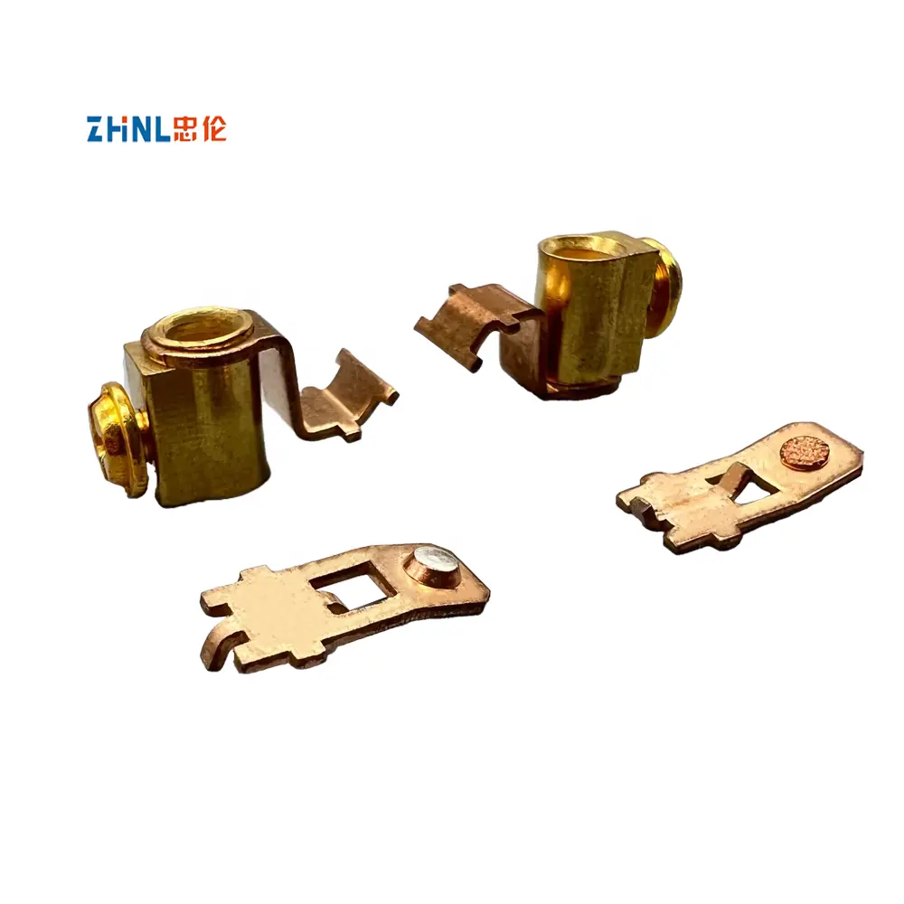 brass stamping Vietnam universal 2 gang double control electric switches and plugs parts switch contact stamping part