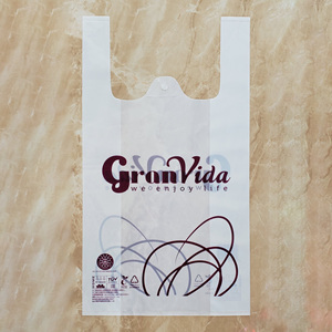 Bolsas de Plástico al por Mayor 100% Biodegradables, Bolsas Tipo Camiseta, Tamaño Personalizable, Bolsas de Transporte de Plástico - Product Image 5