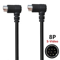 8-Pin Mini-DIN Verlängerungskabel 5 Typen Stecker auf Buchse Stecker auf Stecker Gerade 90 Grad 0,5M 1,8M 3M S-Video Kabel