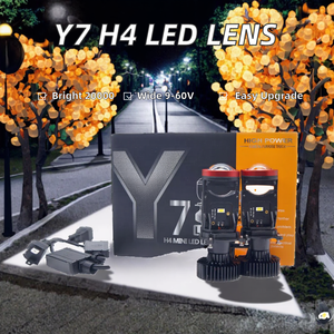 เลนส์โปรเจคเตอร์ LED สำหรับรถยนต์รุ่นใหม่ Y7 H4 6500K 20000 ลูเมนส์ ใช้ได้กับรถทั่วไป 9-60V อุปกรณ์เสริมสำหรับรถจักรยานยนต์และรถยนต์ - Product Image 2