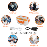 Boîte alimentaire portable chauffante électrique, type bento, amovible, pour repas chauds – Meilleure vente