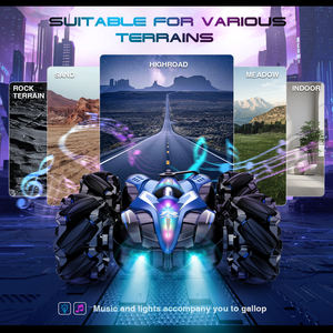 Voiture télécommandée RC 2.4G 4x4 tout-terrain avec rotation à 360 degrés, fonctions de drift et cascades, contrôle gestuel et pulvérisation de lumière - Product Image 3