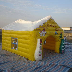 Tente gonflable pour animaux de compagnie, cabane gonflable, tente d'extérieur, abri coupe-vent, gonflage constant, impression d'air, tente gonflable - Product Image 3