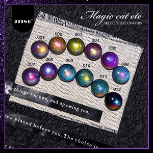 Vernis à ongles <span class=keywords><strong>gel</strong></span> effet œil de chat JTING, 12 couleurs, base noire, effet flash lumineux réfléchissant, fournisseur de vernis à ongles très demandé - Product Image 5