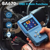 Herramienta de Diagnóstico Automotriz OEM/ODM 2 en 1, Analizador de Motor, Escáner OBD2, Prueba de Batería, Alta Precisión, Alta y Baja Temperatura BA670
