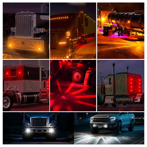 4W tinh thể sao 12/24V hổ phách trắng đỏ xanh nhiều màu nhấp nháy cảnh báo ánh sáng dưa hấu Sao ánh sáng LED Trần Spotlight - Product Image 6