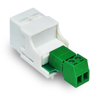 Connecteur Keystone Audio 16-28AWG pour câblage de haut-parleur, borne de liaison à visser, matériau ABS, garantie 1 an