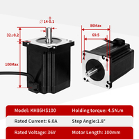 Kit moteur pas à pas Nema 34 Kaihong 86*86*98mm CNC 4 axes, moteur pas à pas 5A 86BYGH98, couple de 6,5 Nm, kit de pilote DM860H
