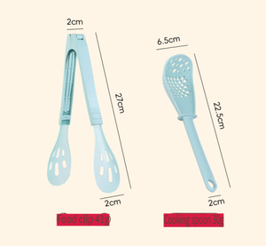 Cuillère à aliments en <span class=keywords><strong>plastique</strong></span> détachable créative avec conception de verrouillage pour la cuisson des desserts Sandwich Cuisine Utiliser des pinces à pain - Product Image 3