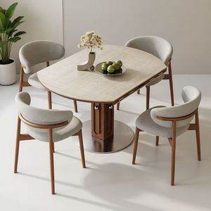 <span class=keywords><strong>Mesa</strong></span> de <span class=keywords><strong>Comedor</strong></span> Cuadrada Convertible Nórdica, Muebles de <span class=keywords><strong>Comedor</strong></span> Plegables que Ahorran <span class=keywords><strong>Espacio</strong></span> con Tablero Ajustable y Extensible - Product Image 3